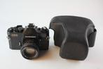 Chinon CE II Memotron  + 55mm f/1.7 Lens en case, Ophalen, Gebruikt, Spiegelreflex, Overige Merken