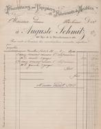 1900: Factuur van / Facture de  ## Auguste SCHMITZ, BXL. ##, Verzamelen, Overige Verzamelen, Oude facturen., Gebruikt, Ophalen of Verzenden