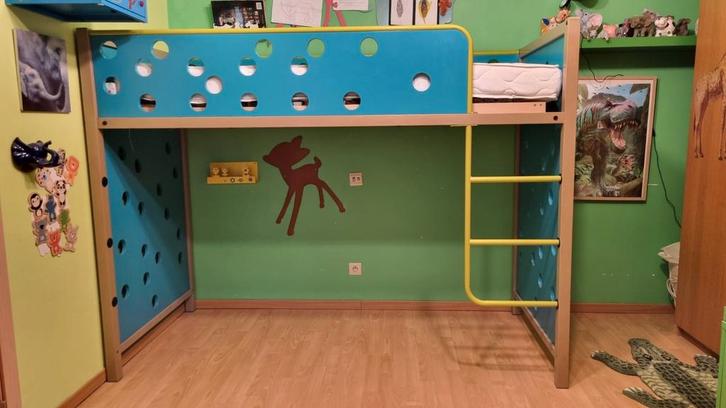 Bed hoogslaper - mogelijkheid tot stapelbed, Kinderen en Baby's, Kinderkamer | Stapelbedden en Hoogslapers, Gebruikt, Stapelbed