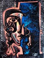 Aanbieding !! 3 Schilderijen van Simeon Gonzales + Boek, Antiquités & Art, Art | Peinture | Moderne, Enlèvement ou Envoi