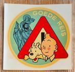 Kuifje décalco sticker Goede Reis jaren '60 Hergé Tintin, Verzamelen, Ophalen of Verzenden, Kuifje, Zo goed als nieuw, Plaatje, Poster of Sticker