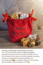 Fluwelen kerstcadeauzakje – Merry Christmas, Diversen, Ophalen of Verzenden, Nieuw