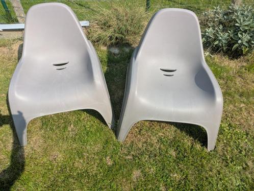 2 fauteuils de jardin, terrasse monobloc empilable, Tuin en Terras, Tuinstoelen, Stapelbaar, Ophalen