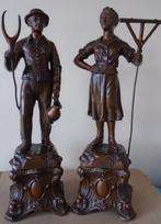 statuettes en regule anciennes, Antiquités & Art, Art | Sculptures & Bois, Enlèvement