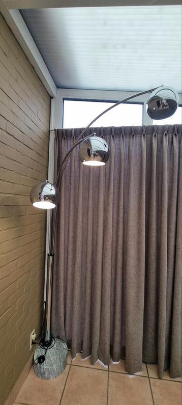 Lampe halogène,  pied en marbre., Enlèvement, Utilisé, Métal
