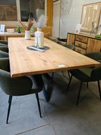 Eikenhouten boomstam tafel (PROMO), Huis en Inrichting, Tafelonderdelen, Ophalen, Nieuw