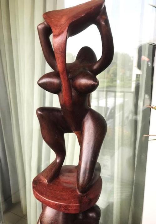 Afrikaans Erotiek Handgesneden houten beeld H 80👀😎🤗🎁👌, Antiek en Kunst, Kunst | Beelden en Houtsnijwerken, Ophalen of Verzenden
