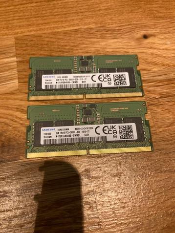 Samsung DDR5 Sodimm 2 x 8 Go à 5600 MHz disponible aux enchères