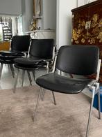6 castelli stoelen    Zwart kunstleder (zonder beschadiging, Huis en Inrichting, Stoelen, Ophalen of Verzenden, Zo goed als nieuw
