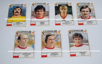 Panini WK Espana 82 / Polen / 7 stickers beschikbaar voor biedingen