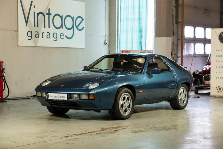 Porsche 928 Handgeschakeld, Auto's, Porsche, Bedrijf, Te koop, Benzine, Coupé, 2 deurs, Handgeschakeld, Blauw, Zwart, Leder en Stof