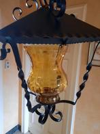Smeedijzeren hanglamp/lantaarn 60ies, Antiek en Kunst, Antiek | Verlichting, Ophalen