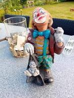 Brocante polystone beeld clown, Antiek en Kunst, Ophalen of Verzenden