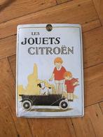 Plaque métallique Les jouets Citroën - neuve, Collections, Panneau publicitaire, Neuf