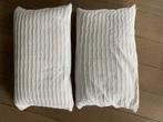 2 witte kussenslopen + kussenvulling, Ophalen, Zo goed als nieuw