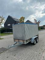 Gesloten aanhangwagen dubbelas te koop, Auto diversen, Ophalen of Verzenden, Zo goed als nieuw