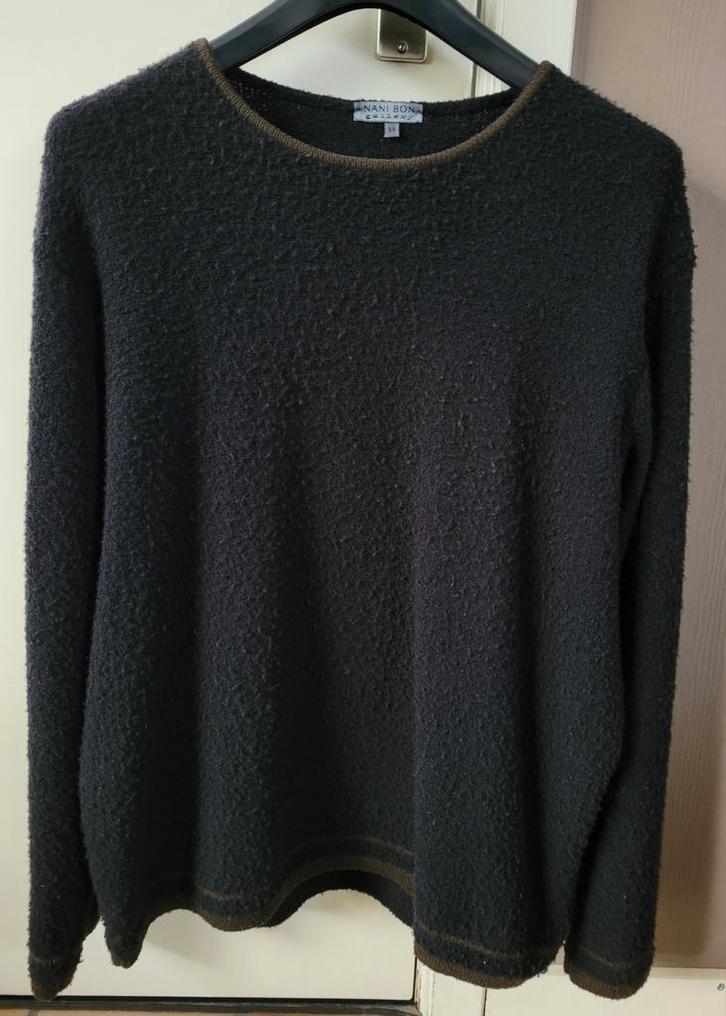 Trui merk Nani Bon gallerij, maat It56, Kleding | Heren, Truien en Vesten, Zo goed als nieuw, Maat 56/58 (XL), Zwart, Ophalen of Verzenden