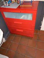 Ikea ladekast rood 80x78, Huis en Inrichting, Ophalen, Gebruikt