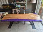 Iepenhout custom epoxy tafel, Huis en Inrichting, Ophalen, Nieuw