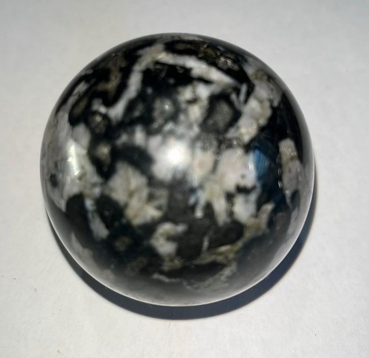 Mystic Merliniet,Indigo Gabbro of Blizzard Stone 292gr -56mm, Handtassen en Accessoires, Edelstenen, Nieuw, Ophalen of Verzenden