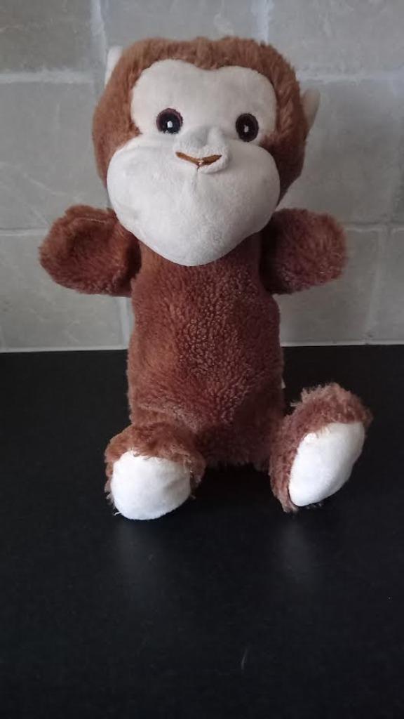 Handpop Aap, Kinderen en Baby's, Speelgoed | Poppen, Zo goed als nieuw, Ophalen of Verzenden