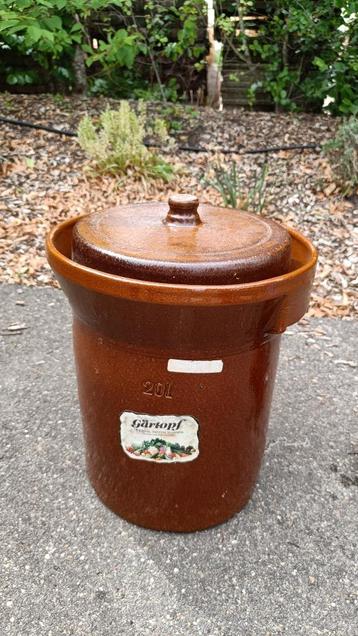 Gärtopf Zuurkool pot 20 liter beschikbaar voor biedingen