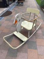 Vintage schommel-hobbelpaard Zwaan, Kinderen en Baby's, Ophalen, Gebruikt