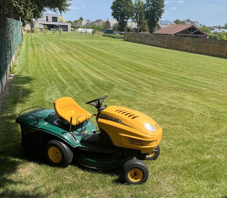 Zitmaaier yard man TA 4120, Tuin en Terras, Grasmaaiers, Gebruikt, Benzine-grasmaaier, Ophalen