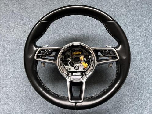 Porsche Macan 95B zwart leder stuur stuurwiel sportstuur PDK, Auto-onderdelen, Besturing, Porsche, Gebruikt, Ophalen of Verzenden