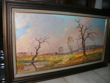 Henry Brent (19e eeuw)-Engelse school -Mooi groot schilderij beschikbaar voor biedingen