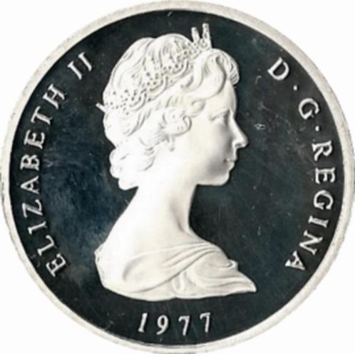 Zilver - Elizabeth II - 1977 - Overzeese gebieden., Postzegels en Munten, Munten | Europa | Niet-Euromunten, Losse munt, Overige landen
