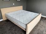 Bed boxspring, Huis en Inrichting, Slaapkamer | Bedden, Beige, 180 cm, Modern, Stof