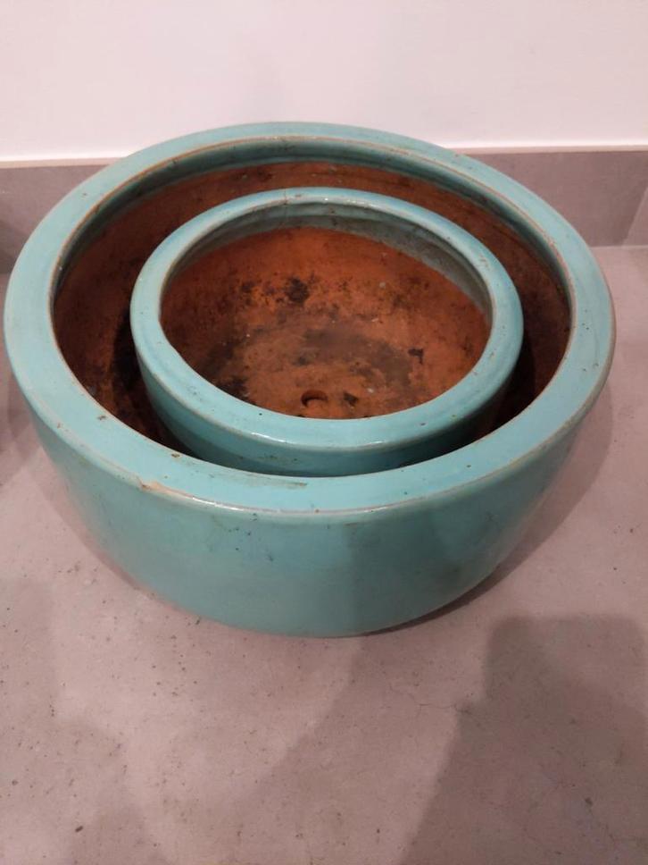 Ensemble de pots de fleurs en céramique d'extérieur, Jardin & Terrasse, Pots de fleurs, Enlèvement