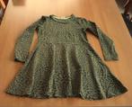Kaki groen kleed jurk met zwarte luipaard print Hema 122/128, Ophalen of Verzenden