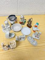 Figurines céramique lot petits objets, Zo goed als nieuw