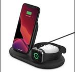 3-in-1 oplaadstation voor inductie, Telecommunicatie, Mobiele telefoons | Telefoon-opladers, Ophalen of Verzenden, Zo goed als nieuw
