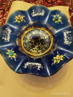 Coupe à fruits en verrerie vénitienne et décoration dorée, Enlèvement