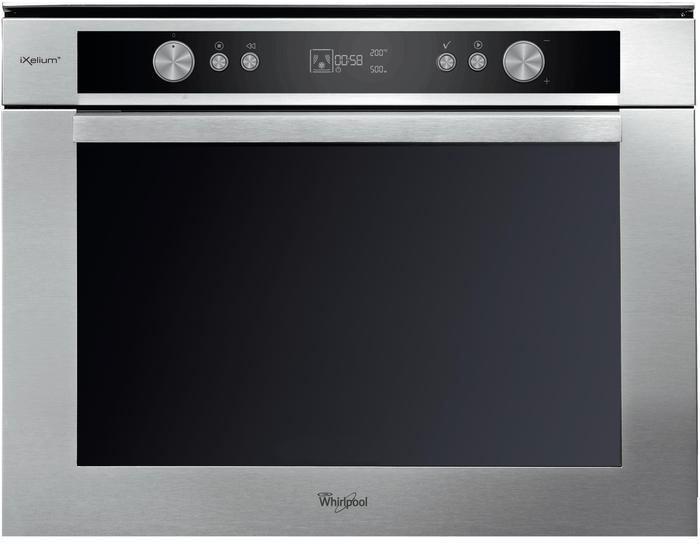 Inbouw combioven Whirlpool AMW 697/IXL - nis 45cm, Electroménager, Fours, Utilisé, Encastré, Moins de 45 cm, 45 à 60 cm, Air chaud