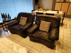 Mooie lederen salon, Ophalen, Zo goed als nieuw, Leer, Klassiek