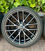 Te koop: 4 zwarte Borbet velgen 4x108 met banden 195/45R16, Auto-onderdelen, Banden en Velgen, Ophalen, Winterbanden, Band(en)