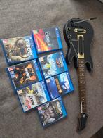 Ps4 Slim 7 games en guitaar (incl dongle), Games en Spelcomputers, Spelcomputers | Sony PlayStation 4, Ophalen, Slim