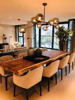 Suar houten tafel van 120 tot 400 cm , boomstambladen, Ophalen of Verzenden, Ovaal, Eikenhout