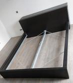 Cadre de lit MALM noir 160x200, Comme neuf, Enlèvement, 200 cm, Bois