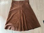 Halflange rok in faux alcantara, zelf wasbaar, Vêtements | Femmes, Jupes, Taille 42/44 (L), Enlèvement ou Envoi, Comme neuf, Brun