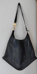 Delvaux Satan in toille de cuire. Donker blauw., Enlèvement