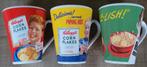 Kellogg's Corn Flakes - vintage reeks koffietassen, Ophalen of Verzenden, Gebruikt, Gebruiksvoorwerp
