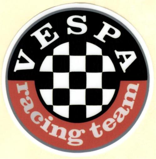 Vespa Racing Team sticker #20, Motoren, Accessoires | Stickers, Verzenden