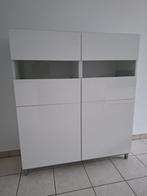 Vitrinekast wit - Besta Ikea, Huis en Inrichting, Ophalen, 100 tot 150 cm, 100 tot 150 cm, Scandinavisch