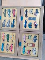 Vier houten inleg puzzels Citroen, Enfants & Bébés, Comme neuf, Enlèvement ou Envoi