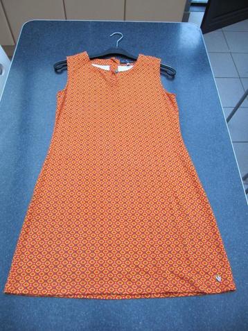 overgooier jurk Vila Joy medium oranje print A- lijn
